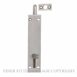 MILES NELSON FLUSH SLIDE BOLT 215 100MM SATIN NICKEL