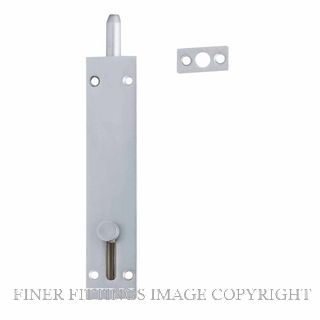 MILES NELSON FLUSH SLIDE BOLT 215 100MM  SATIN CHROME