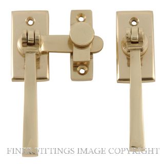 MILES NELSON 475 FRENCH DOOR FASTENER POLISHED BRASS