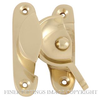 MILES NELSON 4036 SASH FASTENER POLISHED BRASS