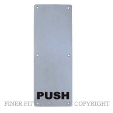 MILES NELSON 502 PUSH PLATE ENGRAVED PUSH SSS STAINLESS STEEL