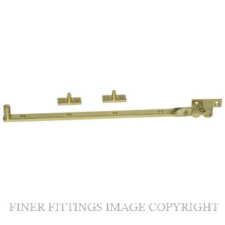 MILES NELSON 465 FANLIGHT STAY 300MM POLISHED BRASS