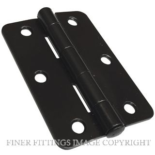 MN520SBH9060 RADIUS LOOSE PIN HINGE 90X60X2MM MATT BLACK