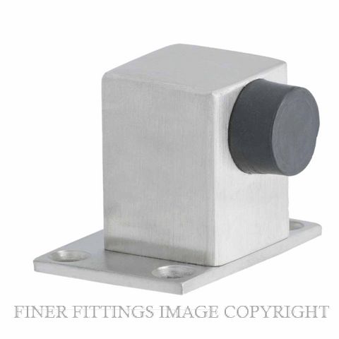 MILES NELSON 602 DOORSTOP SQUARE FLOOR MNT 35MM STAINLESS STEEL