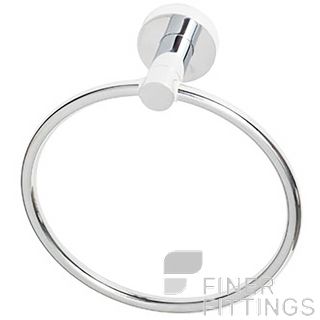 MILES NELSON 593 CASA CLASSICA TOWEL RING CHROME PLATE