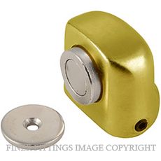 MILES NELSON 704 FLOOR MOUNTED DOOR HOLDER BRASS PLATED