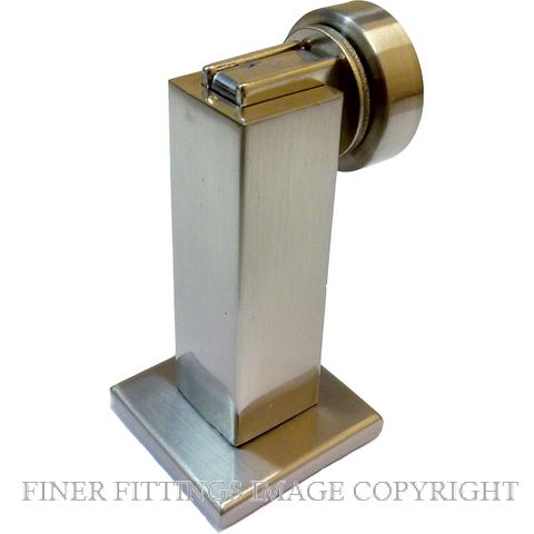 MILES NELSON 714 SQUARE MAGNETIC DOOR STOP SATIN NICKEL
