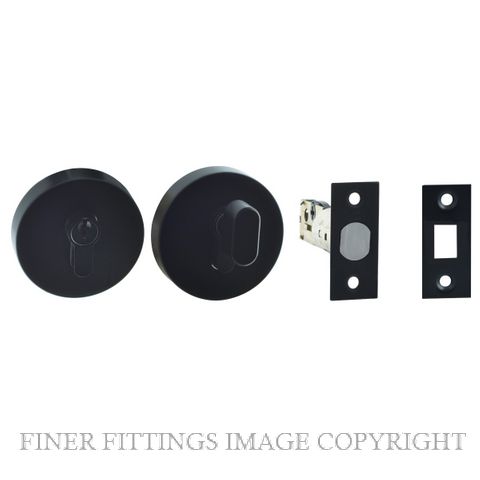 MNDEAD2BLK  ROUND SINGLE CYLINDER DEADBOLT MATT BLACK