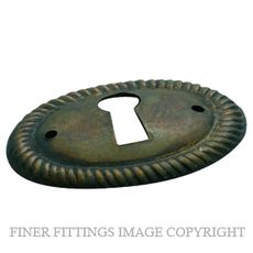 TRADCO 3827 ESCUTCHEON SB ANTIQUE BRASS