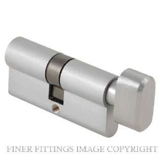 MN717SN65KD EURO SINGLE  CYLINDER & TURN 65MM KD SATIN NICKEL