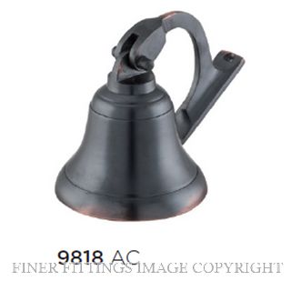 TRADCO 9818 SHIPS BELL ANTIQUE COPPER 100MM