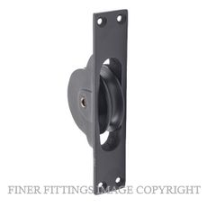 TRADCO 1684 SASH PULLEY MATT BLACK 25X125MM