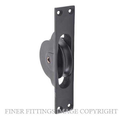 TRADCO 1684 SASH PULLEY MATT BLACK 25X125MM