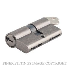 TRADCO 6118 - 6120 DOUBLE KEY EURO CYLINDER RUMBLED NICKEL