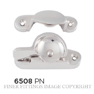 TRADCO 6508 FITCH FASTENER - NARROW POLISHED NICKEL