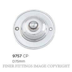 TRADCO 9757 BELL PUSH CHROME PLATE 75MM
