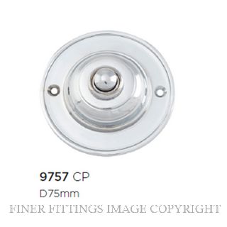 TRADCO 9757 BELL PUSH CHROME PLATE 75MM