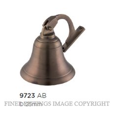TRADCO 9723 SHIPS BELL ANTIQUE BRASS
