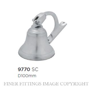 TRADCO 9770 SHIPS BELL SATIN CHROME 100MM