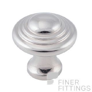 TRADCO 6536 - 6538 DOMED CABINET KNOBS POLISHED NICKEL