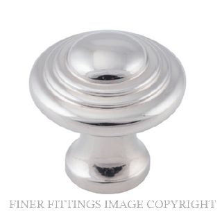 TRADCO 6536 CUPBOARD KNOB DOMED POLISHED NICKEL 25MM