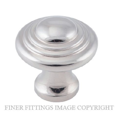 TRADCO 6536 - 6538 DOMED CABINET KNOBS POLISHED NICKEL