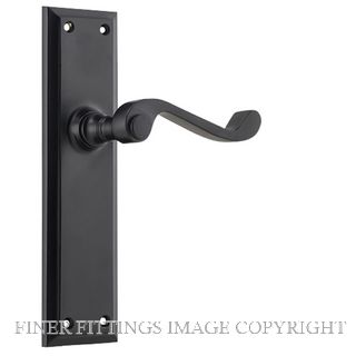 TRADCO 9610 MILTON LEVER LATCH MATT BLACK 200X50MM