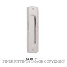 TRADCO 6530 SLIDING DOOR PULL POLISHED NICKEL 43X150MM