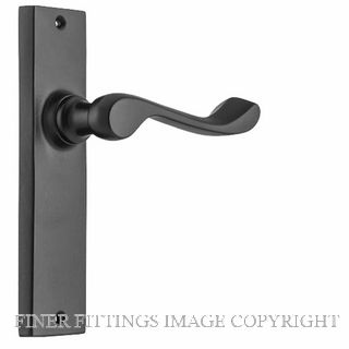 TRADCO 9616 FREMANTLE LEVER LATCH MATT BLACK 150X35MM