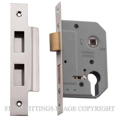 TRADCO 6162 -6163 EURO LOCK POLISHED NICKEL