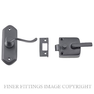 TRADCO 9637 SCREEN DOOR LATCH MATT BLACK R/H