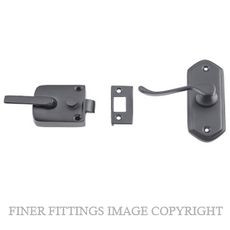 TRADCO 9636 SCREEN DOOR LATCH MATT BLACK - L/H