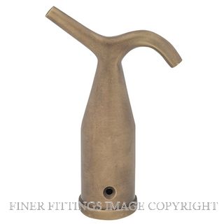 TRADCO 9717 POLE HOOK ANTIQUE BRASS