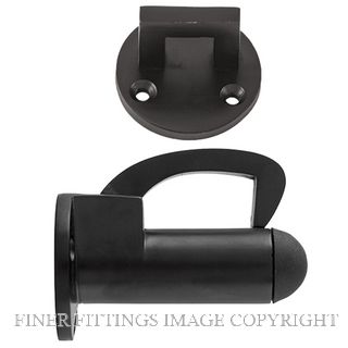 TRADCO 9675 HOOK DOOR STOP MATT BLACK