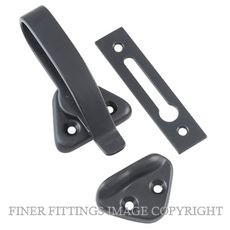 TRADCO 9643 HOPPER WINDOW FASTENER MATT BLACK