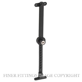 TRADCO 9639 LOCKING TELESCOPIC STAY SS-MATT BLACK