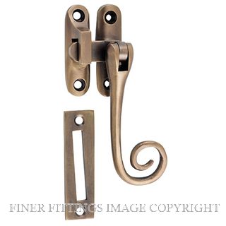 TRADCO 9711 CASEMENT FASTENER M/TAIL ANTIQUE BRASS