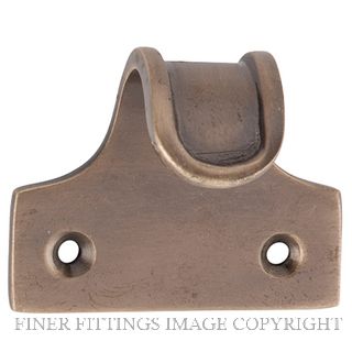 TRADCO 9712 SASH LIFT - RIBBED ANTIQUE BRASS