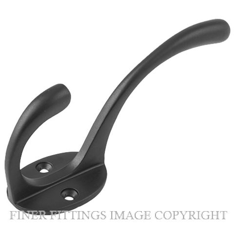 TRADCO 9702 HAT & COAT HOOK MATT BLACK 110MM