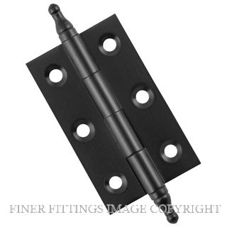 TRADCO 9699 - 9701 FINIAL TIP HINGES MATT BLACK