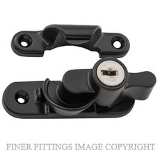 TRADCO 1837 LOCKING SASH FASTENER MATT BLACK