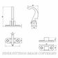 JAECO 124 SPUR FASTENER BRASS PLATE