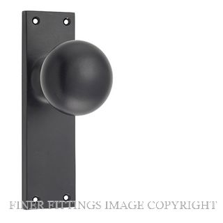 TRADCO 0959 VICTORIAN KNOB LATCH MATT BLACK