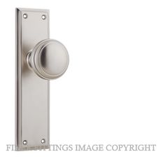 TRADCO 6566 MILTON KNOB ON LONG PLATE SATIN NICKEL