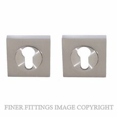 WINDSOR 9045 BN SQUARE EURO ESCUTCHEON (PAIR) BRUSHED NICKEL