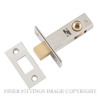 TRADCO 6233 PRIVACY BOLT 45MM POLISHED NICKEL