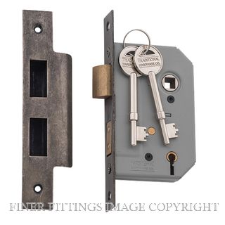 TRADCO 6152 5 LEVER LOCK 46MM RUMBLED NICKEL