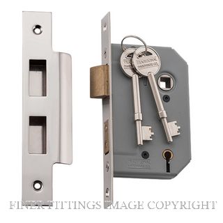 TRADCO 6160 5 LEVER LOCK 46MM POLISHED NICKEL