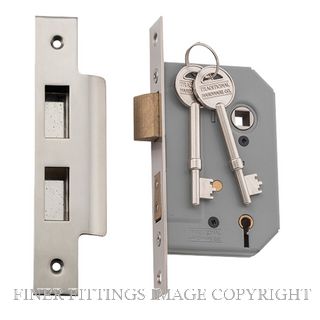 TRADCO 6168 5 LEVER LOCK 46MM SATIN NICKEL