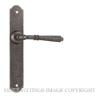 TRADCO 6357 REIMS LEVER LATCH RUMBLED NICKEL